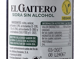 El Gaitero certifica toda su gama de sidras como veganas en un paso hacia la inclusividad y la innovación