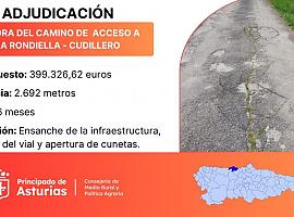 Medio Rural inicia la mejora del camino de La Rondiella en Cudillero con una inversión de 400.000 euros para impulsar la conectividad rural