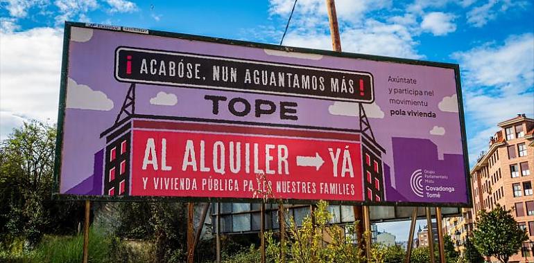  La campaña “Tope al alquiler ¡YÁ!” de Covadonga Tomé intensifica la lucha contra la especulación inmobiliaria en Asturias