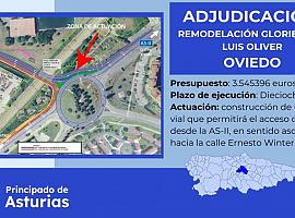 Adjudicada por 3,5 millones la construcción de un nuevo ramal en la glorieta de Luis Oliver de Oviedo