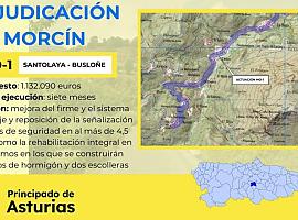 Morcín se renueva: Fomento invierte más de un millón en la mejora de la carretera entre Santolaya y Busloñe