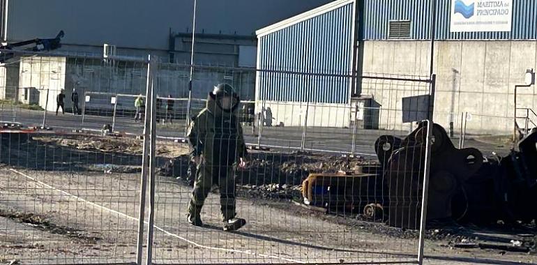 Simulacro en el Puerto de Avilés: desactivación de explosivo y detención de sospechoso en un ejercicio de seguridad integral