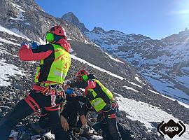 Milagro en los Picos de Europa: Rescate in extremis del montañero herido en el Jou de los Boches