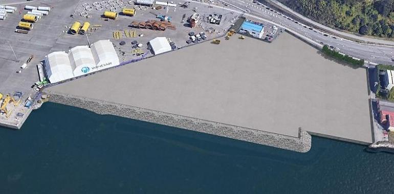  El Puerto de Avilés avanza en la construcción de su nueva explanada logística: una infraestructura clave para la industria eólica