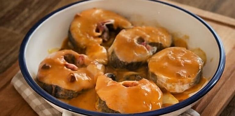 Recetas de una abuela asturiana: Merluza en salsa de oricios (un cachín de mar en cada bocado)