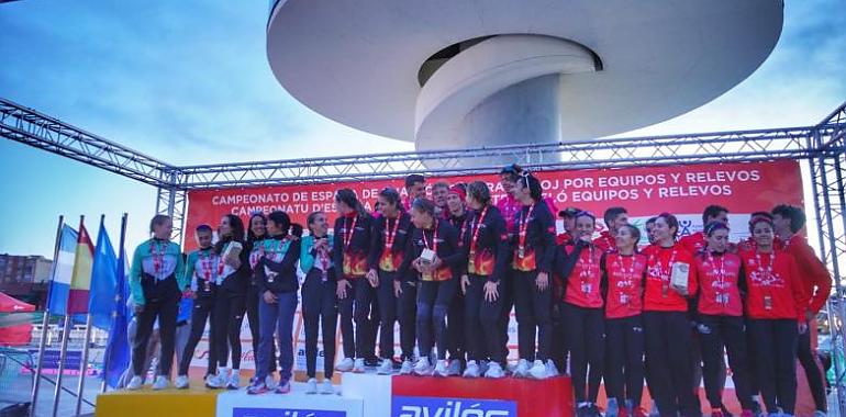 Avilés vibra con el Campeonato de España de Duatlón CRE: Diablillos de Rivas y Cidade de Lugo Fluvial se llevan la gloria