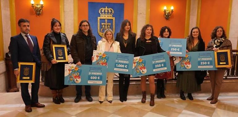 Oviedo premia a los escaparates más creativos del Carnaval: cinco comercios se alzan con los galardones del VI Concurso