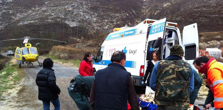 Rescatado un varón de 34 años que se cayó por una ladera en el Valle de Tabladillo (Segovia)