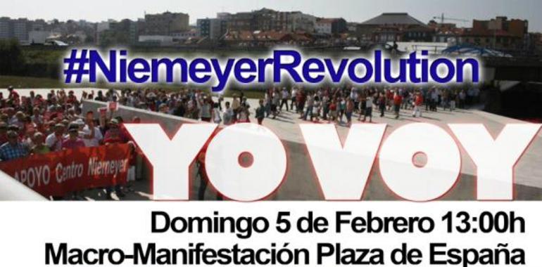 Se manifiestan en Avilés pidiendo la devolución del Niemeyer a sus anteriores gestores