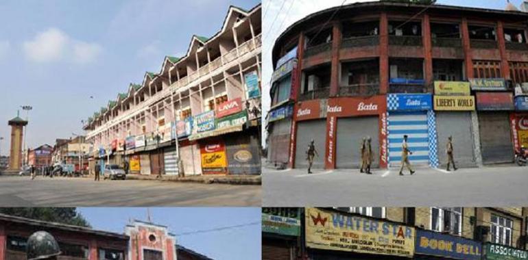 Normal life affected in Kashmir due to JKLF strike