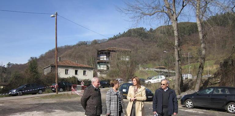 Nuevo aparcamiento en Riañu para 100 vehículos en las inmediaciones del Hospital Valle del Nalón