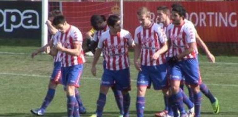 El Sporting B vence sobre la bocina y con polémica