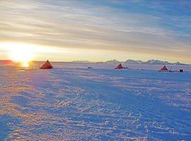 El desierto de hielo azul crece en altura