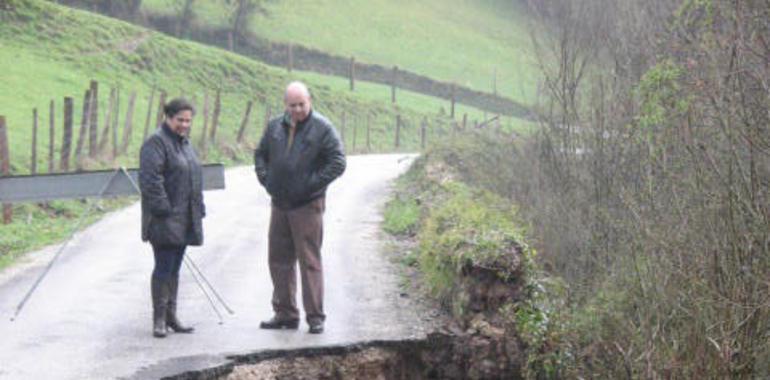 Fomento invertirá unos 80.000 euros para reparar la carretera de Llonín en Peñamellera Alta