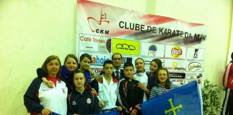 Karetacas cangueses en el Open Internacional de Maia