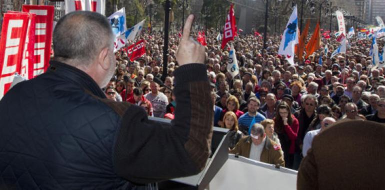 CC.OO. UGT y USO piden a la ciudadanía que se movilice en Gijón contra los recortes sociales