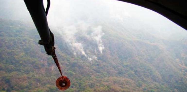 La Armada de México logra sofocar un incendio de más de 1.000 hectáreas en Chiapas