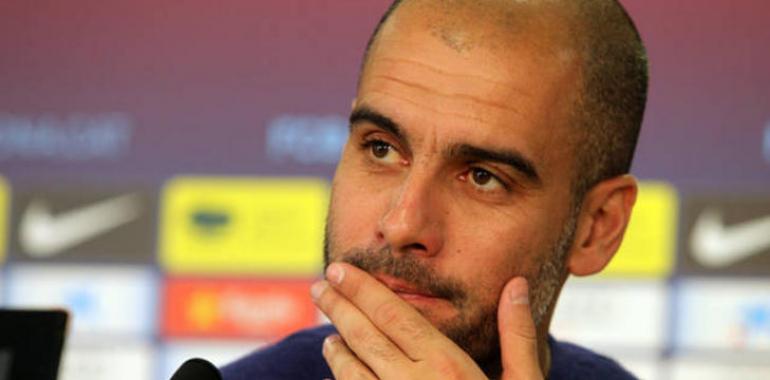 Guardiola: "La evolución de David Villa va muy bien, muy bien"