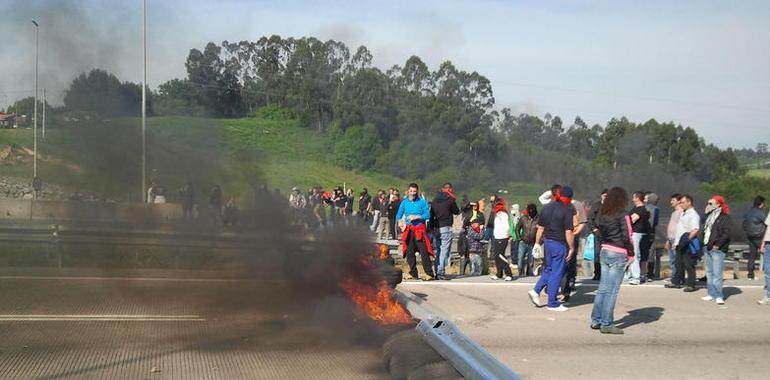 La normalidad vuelve a las carreteras asturianas tras las movilizaciones de la mañana