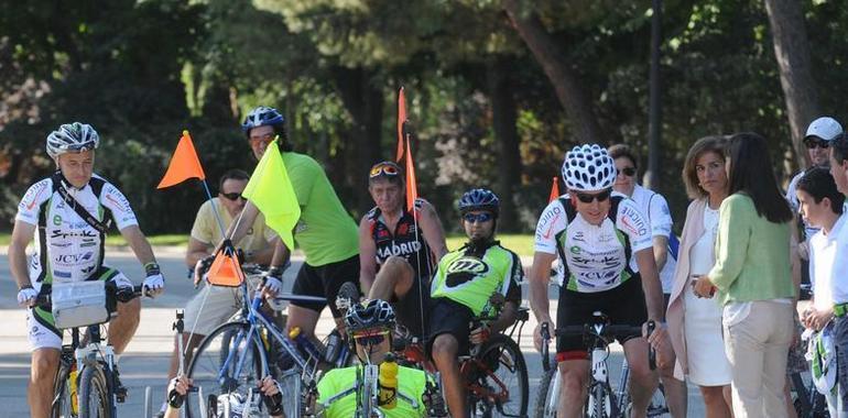 Diego Ballesteros inició su carrera Madrid a Londres en su handbike