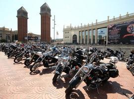 Las Harley-Davidson militares 21J de 1921 y WL de 1946, en el Barcelona Harley Days