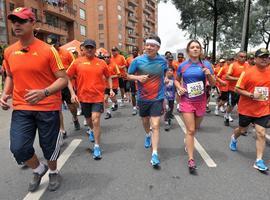 El presidente Santos, en plena forma