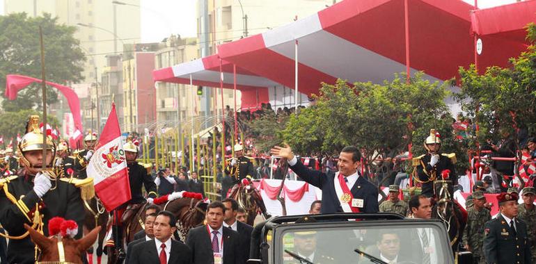 Humala presidió los fastos por el 191 Aniversario de la Independencia del Perú