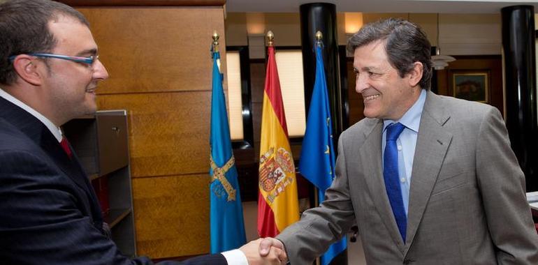 El presidente del Principado recibe al alcalde de Laviana