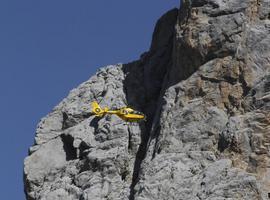 Un escalador gravemente herido en el Urriellu, rescatado por el helicópetero