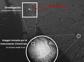 Curiosity pulverizó la primera roca marciana 