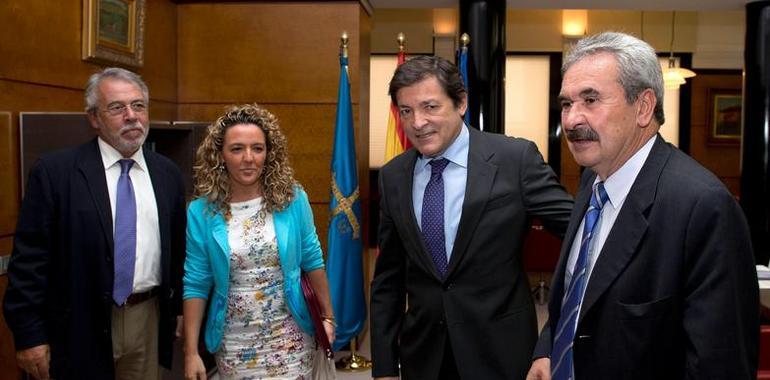 Reunión del presidente del Principado con la presidenta de Hunosa