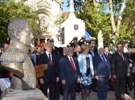 Puricelli y el Presidente de Irlanda rindieron homenaje al almirante Guillermo Brown