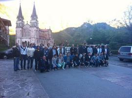 El Real Oviedo realizó la tradicional visita a Covadonga