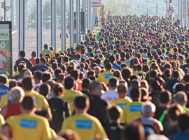 Daniel Bayón y Esther Álvarez vencedores en la Gijón \Marca Running Series\