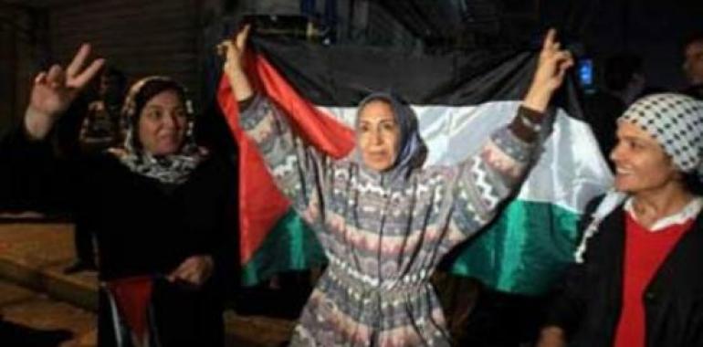 Los palestinos celebran la victoria de la Resistencia ante Israel 