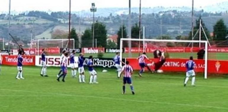 El Sporting B logra una importante victoria con remontada incluída