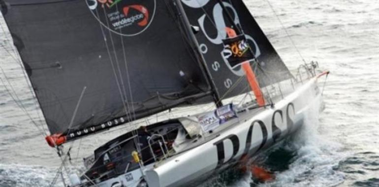 Álex Thomson camino de subir al tercer podio en la Vendee Globe