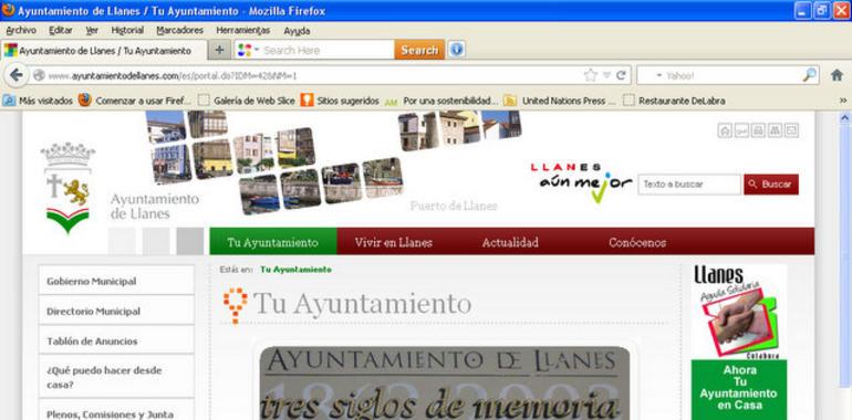 Llanes favorece la comunicación con los vecinos en la web municipal