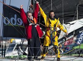 Alessandro Di Benedetto cruza la línea de llegada en Les Sables d’Olonne