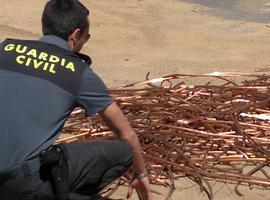 \Expertos\ roban casi un kilómetro de tendido de cobre entre Bueño y Ferreros