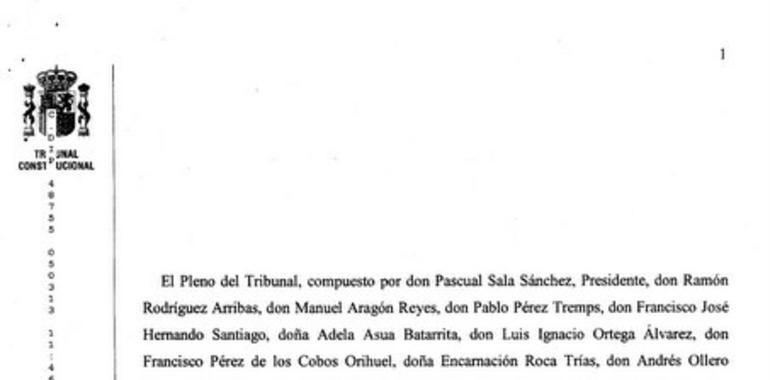 El TC declara inconstitucional la no colegiación obligatoria legislada por el Gobierno de Areces