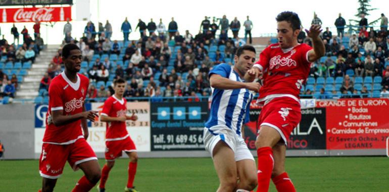 El Sporting B tratará de romper su sequía goleadora ante el Leganés