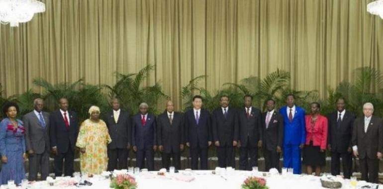 El nuevo Presidente de China, con los mandatarios africanos