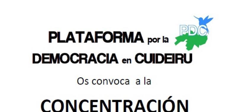 La Plataforma por la Democracia en Cuideiru llama a una nueva concentración ante el Ayuntamiento