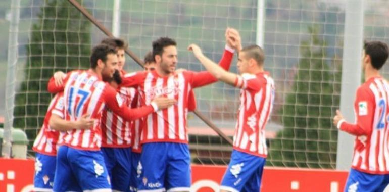 El Sporting B con la permanencia prácticamente asegurada