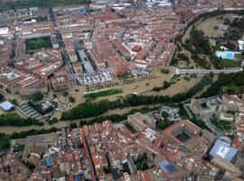 Importantes inundaciones en Huarte, Villava, Burlada y Pamplona 