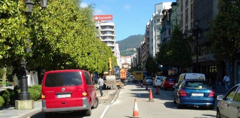 Semana de obras en la Calle Uría 