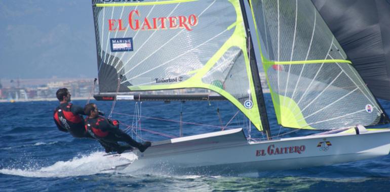 Los hermanos Alonso Tellechea en el europeo de 49er en Dinamarca