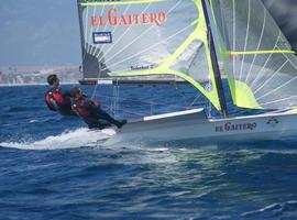 Los hermanos Alonso Tellechea en el europeo de 49er en Dinamarca