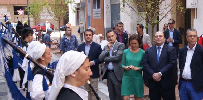 Logroño reestrena la calle Oviedo en presencia de Caunedo